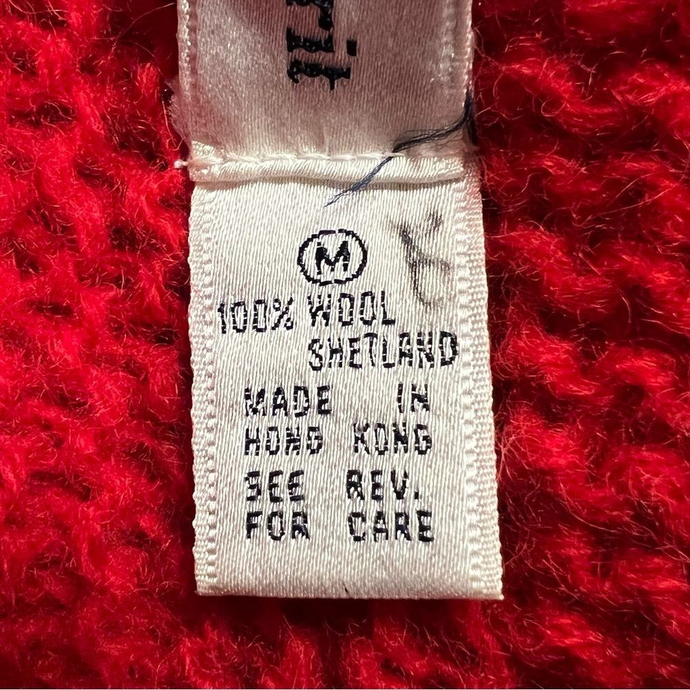 Vintage Cambridge Spirit Womens Shetland Wool Knit Vest Size M Preppy Academia - Picture 9 of 9